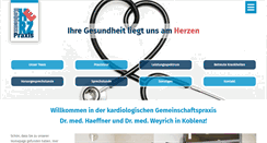 Desktop Screenshot of herzpraxis-koblenz.eu